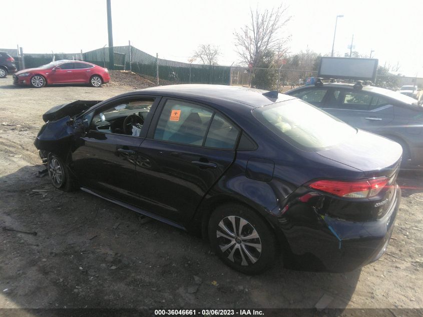 2022 TOYOTA COROLLA HYBRID LE VIN: JTDEAMDE5NJ049311