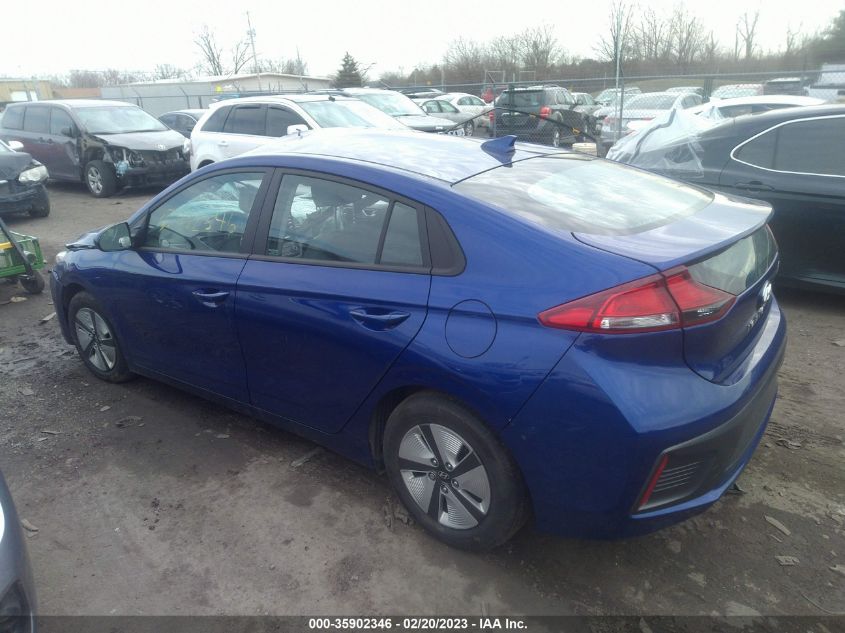 2022 HYUNDAI IONIQ HYBRID BLUE VIN: KMHC65LC1NU283289