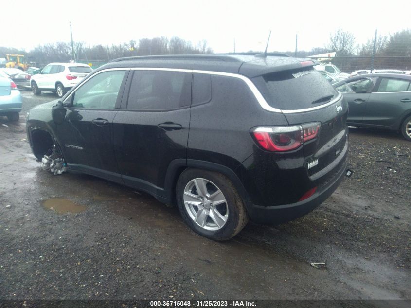 2022 JEEP COMPASS LATITUDE VIN: 3C4NJCBB3NT225283