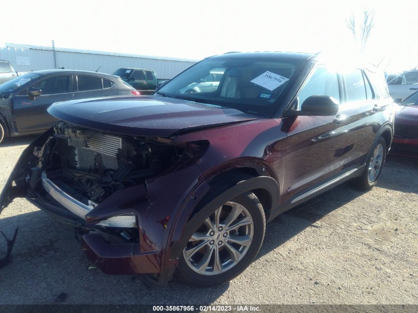 2022 FORD EXPLORER XLT VIN: 1FMSK7DH2NGA36228