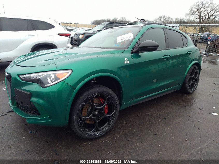 2022 ALFA ROMEO STELVIO QUADRIFOGLIO VIN: ZASPAKEV1N7D47046