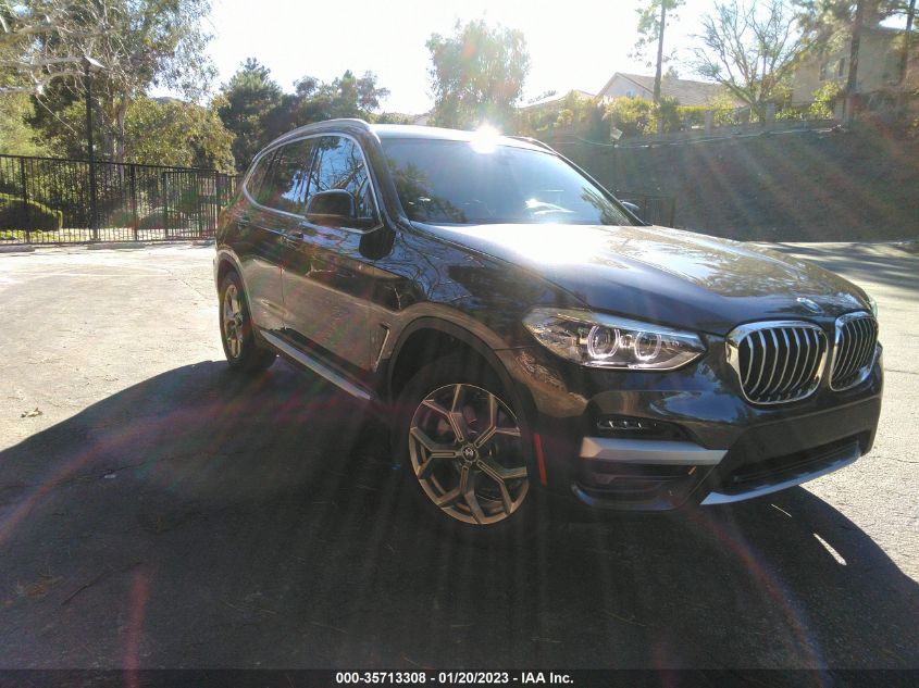 2021 BMW X3 XDRIVE30I VIN: 5UXTY5C01M9F12643