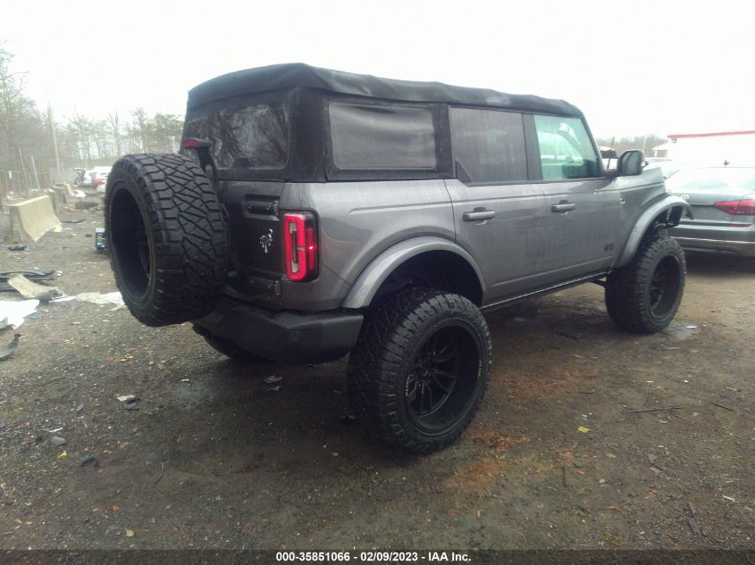 2022 FORD BRONCO BASE/BIG BEND VIN: 1FMEE5BP6NLA85295
