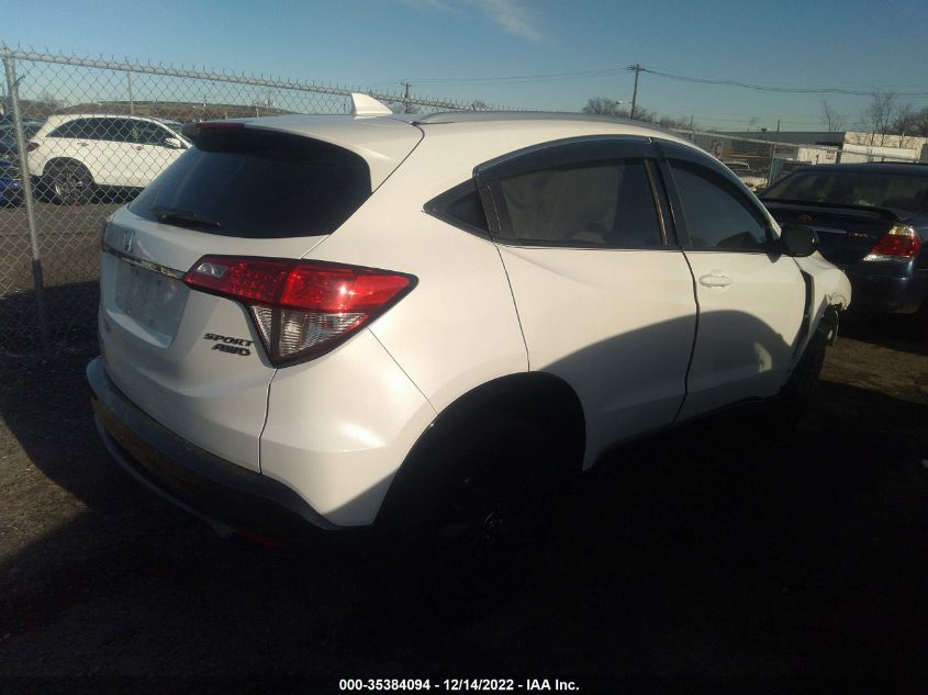 2021 HONDA HR-V SPORT VIN: 3CZRU6H13MM754664