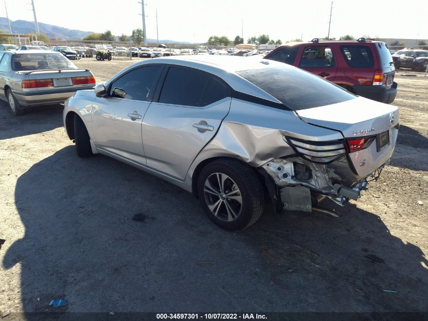 2022 NISSAN SENTRA SV VIN: 3N1AB8CV3NY208507