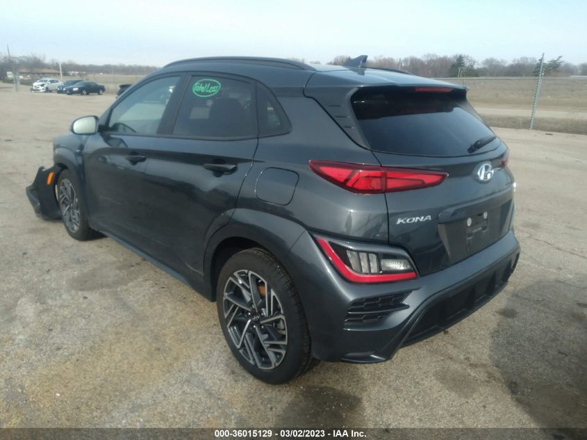 2022 HYUNDAI KONA N LINE VIN: KM8K3CA36NU908829