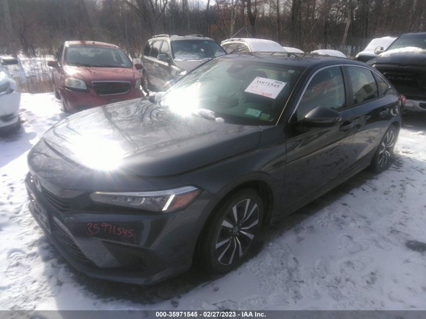 2022 HONDA CIVIC SEDAN EX VIN: JHMFE1F76NX000118