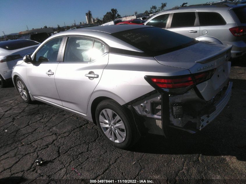 2022 NISSAN SENTRA S VIN: 3N1AB8BV7NY282014