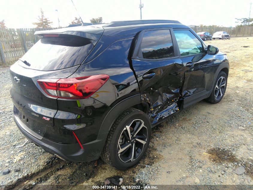 2022 CHEVROLET TRAILBLAZER RS VIN: KL79MTSL2NB038245