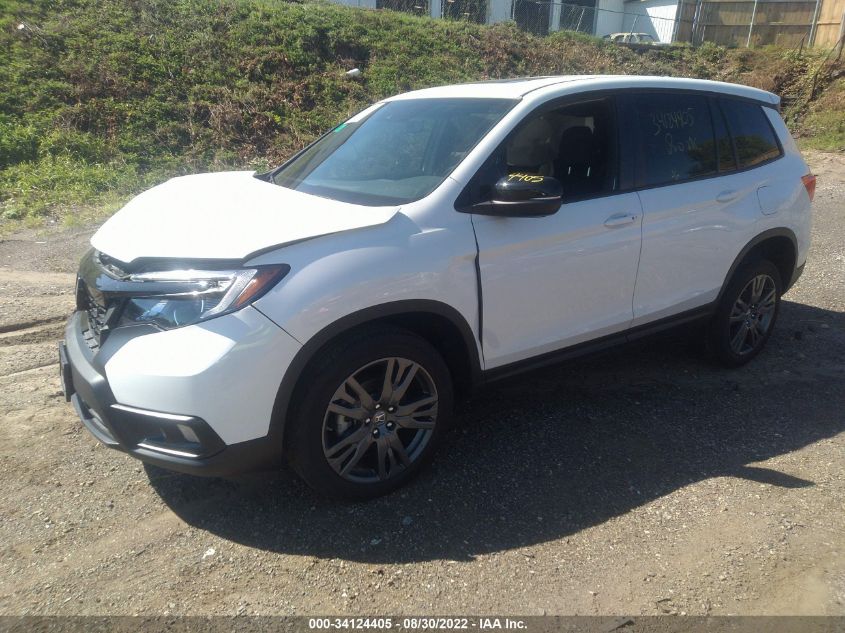 2021 HONDA PASSPORT EX-L VIN: 5FNYF8H50MB001804