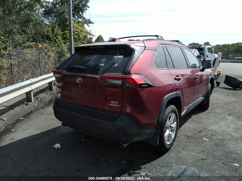 2020 TOYOTA RAV4 HYBRID XLE VIN: 4T3R6RFV7LU002695