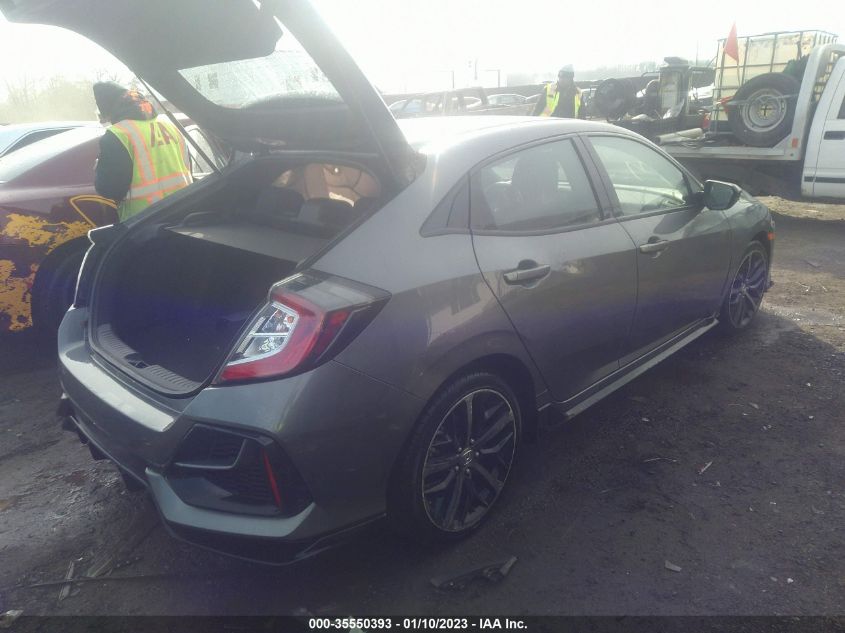 2021 HONDA CIVIC HATCHBACK SPORT VIN: SHHFK7H45MU414076