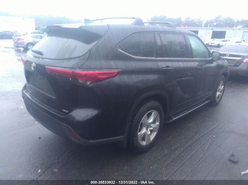 2022 TOYOTA HIGHLANDER L VIN: 5TDCZRBH9NS233292