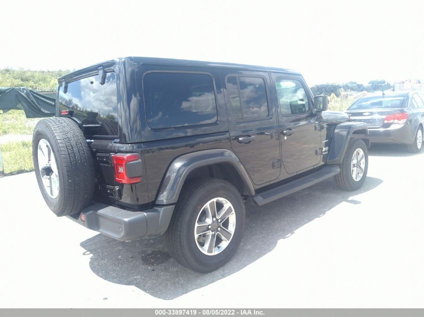 2021 JEEP WRANGLER UNLIMITED SAHARA VIN: 1C4HJXEN4MW836216