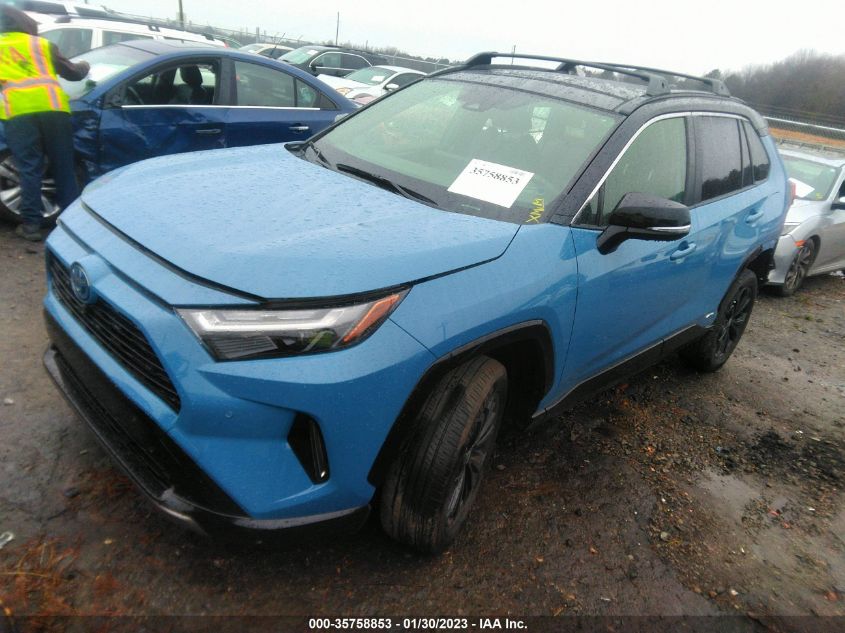 2022 TOYOTA RAV4 HYBRID XSE VIN: JTME6RFV3NJ019994