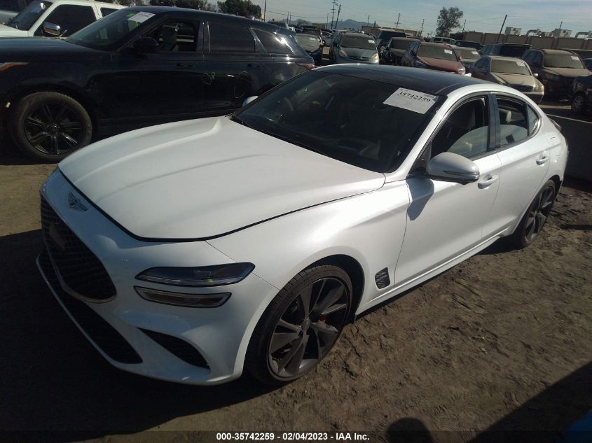 2022 GENESIS G70 3.3T VIN: KMTG54TE2NU095337