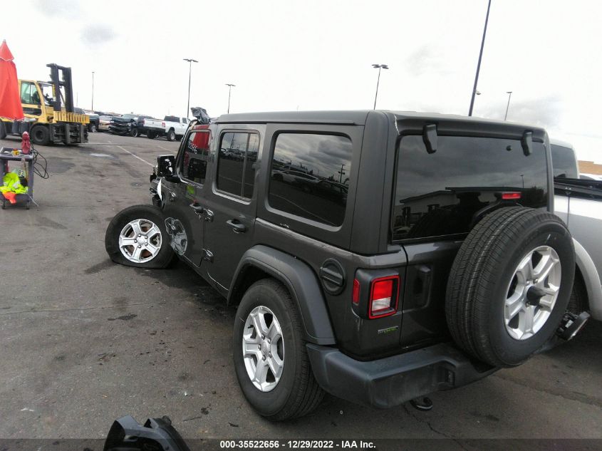 2022 JEEP WRANGLER UNLIMITED SPORT S VIN: 1C4HJXDM7NW144817