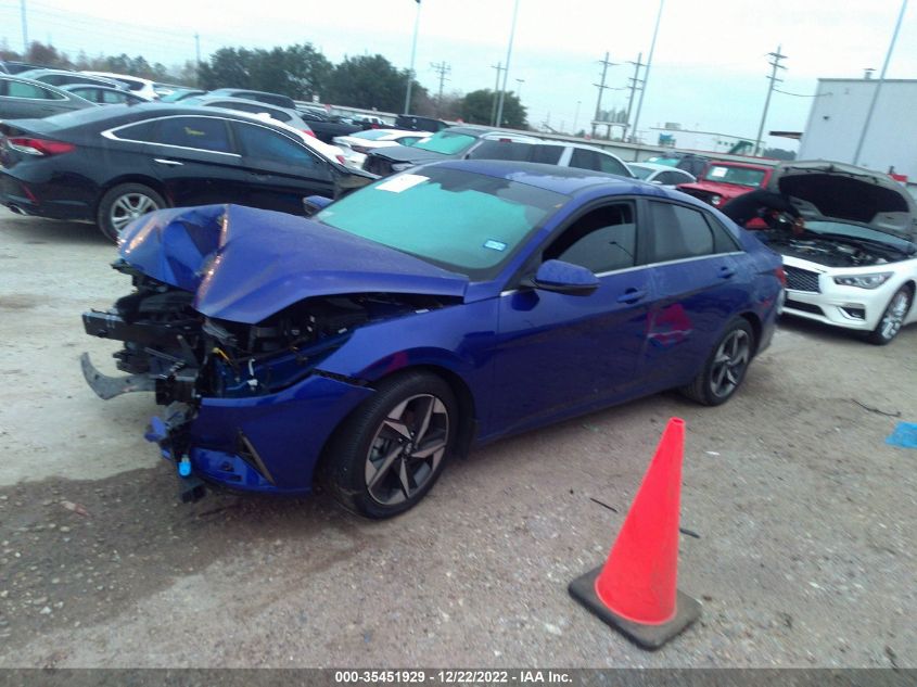 2022 HYUNDAI ELANTRA SEL VIN: KMHLN4AG6NU331906