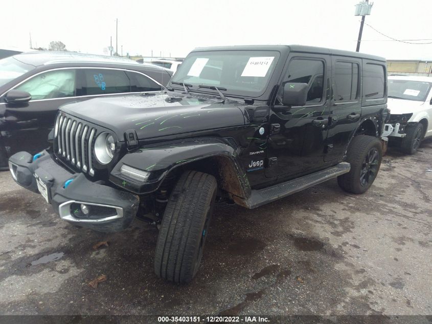 2023 JEEP WRANGLER 4XE SAHARA VIN: 1C4JJXP64PW570109