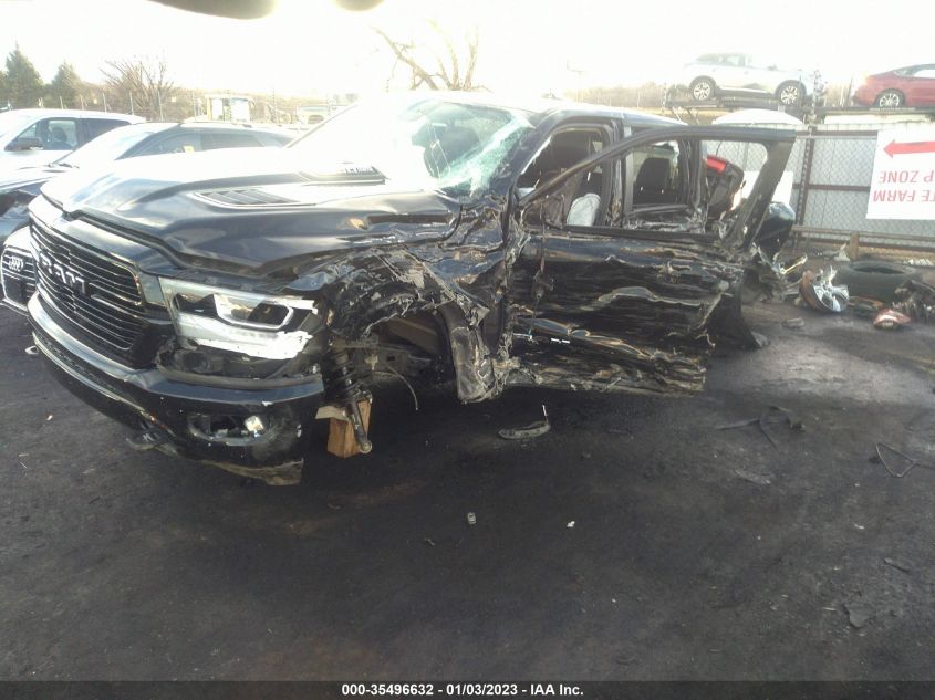 2020 RAM 1500 LARAMIE VIN: 1C6SRFJT7LN148736