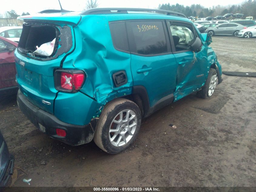 2022 JEEP RENEGADE LATITUDE VIN: ZACNJDB11NPN59281