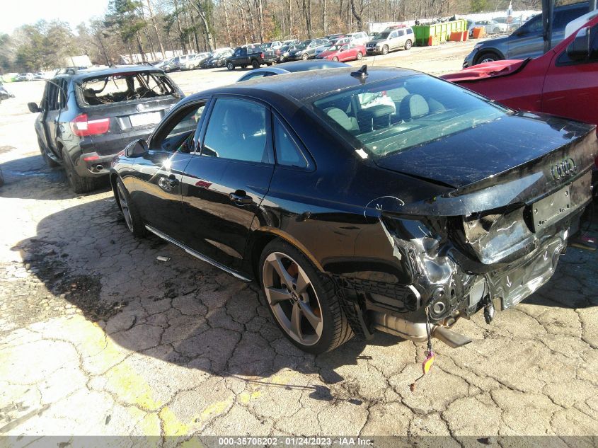 2021 AUDI A4 SEDAN S LINE PREMIUM PLUS VIN: WAUEAAF45MN015943