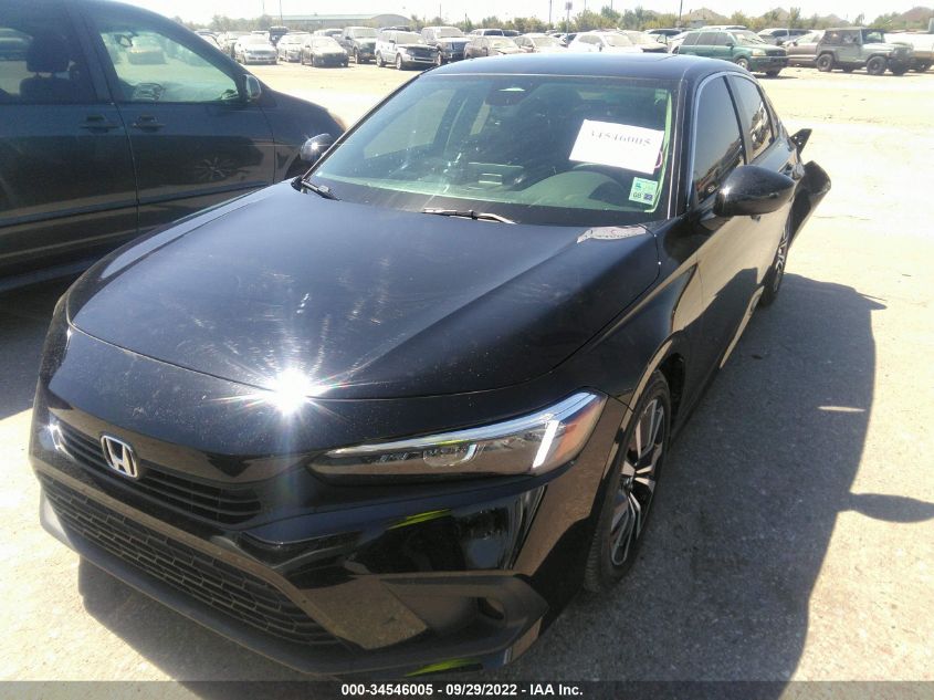 2022 HONDA CIVIC SEDAN EX VIN: JHMFE1F76NX003018