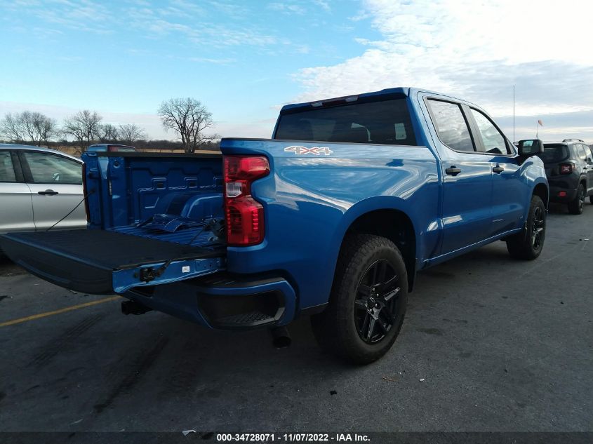 2022 CHEVROLET SILVERADO 1500 CUSTOM VIN: 1GCPDBEK2NZ534015