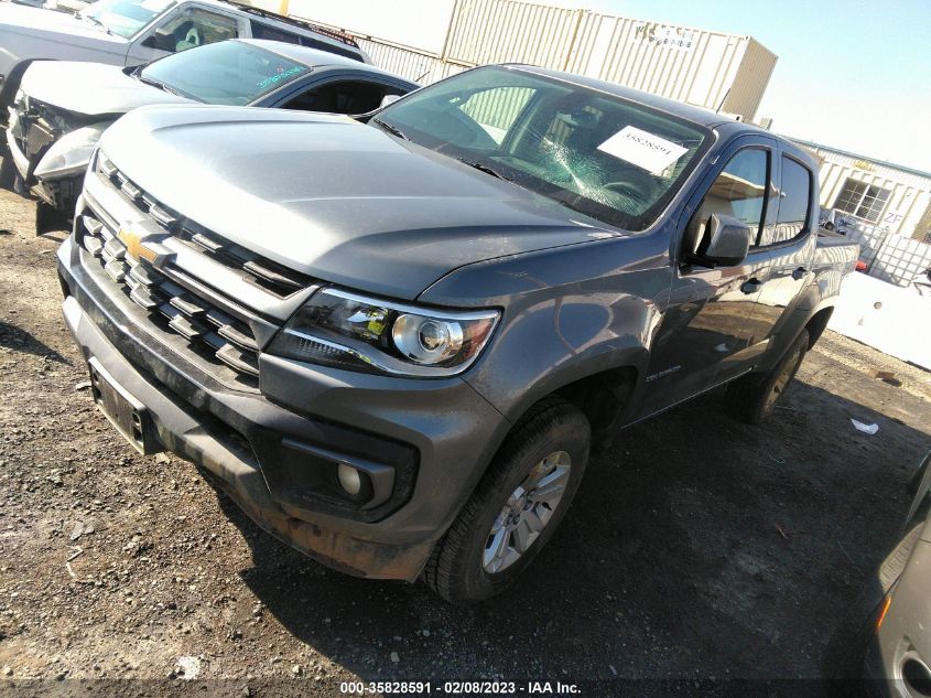 2022 CHEVROLET COLORADO 4WD LT VIN: 1GCGTCEN5N1303191
