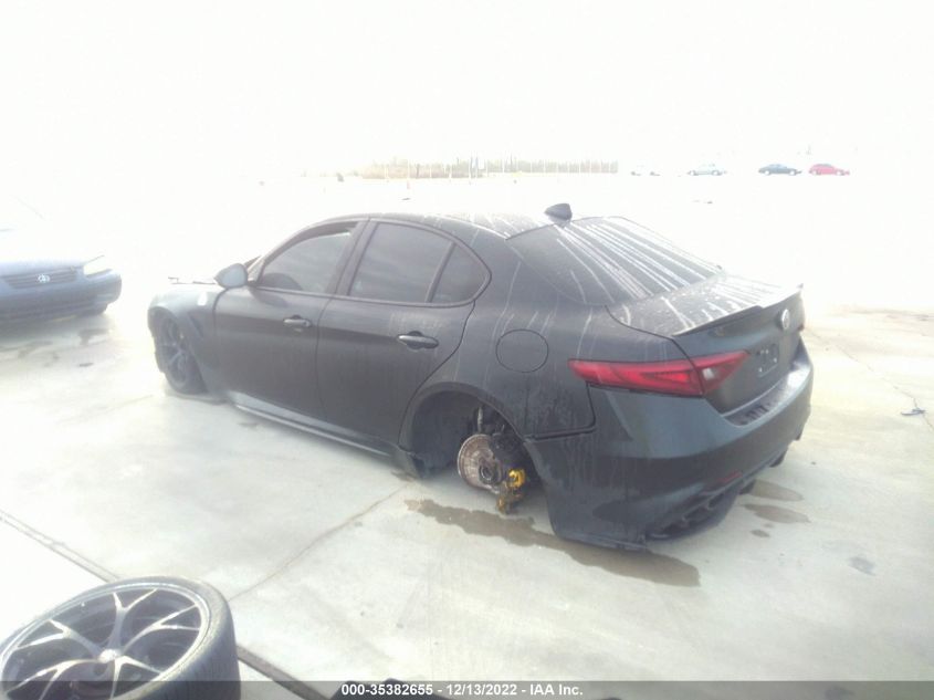 2021 ALFA ROMEO GIULIA QUADRIFOGLIO VIN: ZARFAMEV7M7644603