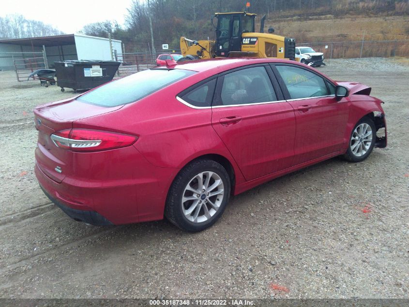 2020 FORD FUSION SE VIN: 3FA6P0HD3LR186558