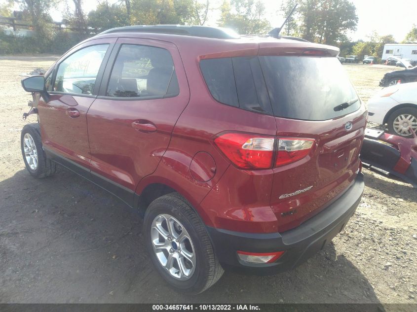2021 FORD ECOSPORT SE VIN: MAJ6S3GL9MC442694