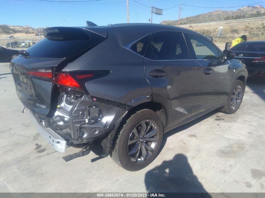 2021 LEXUS NX NX 300 F SPORT VIN: JTJSARBZ9M2180172