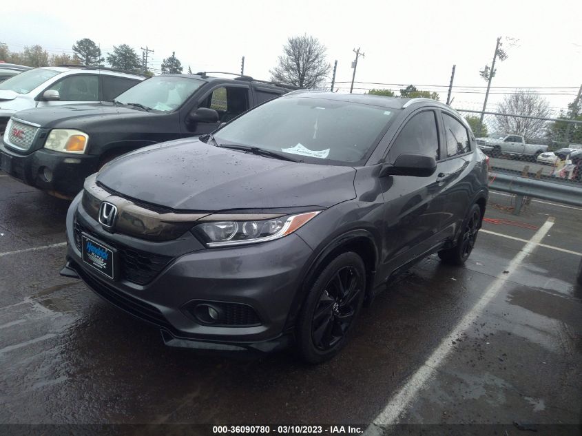 2022 HONDA HR-V SPORT VIN: 3CZRU6H16NM769662