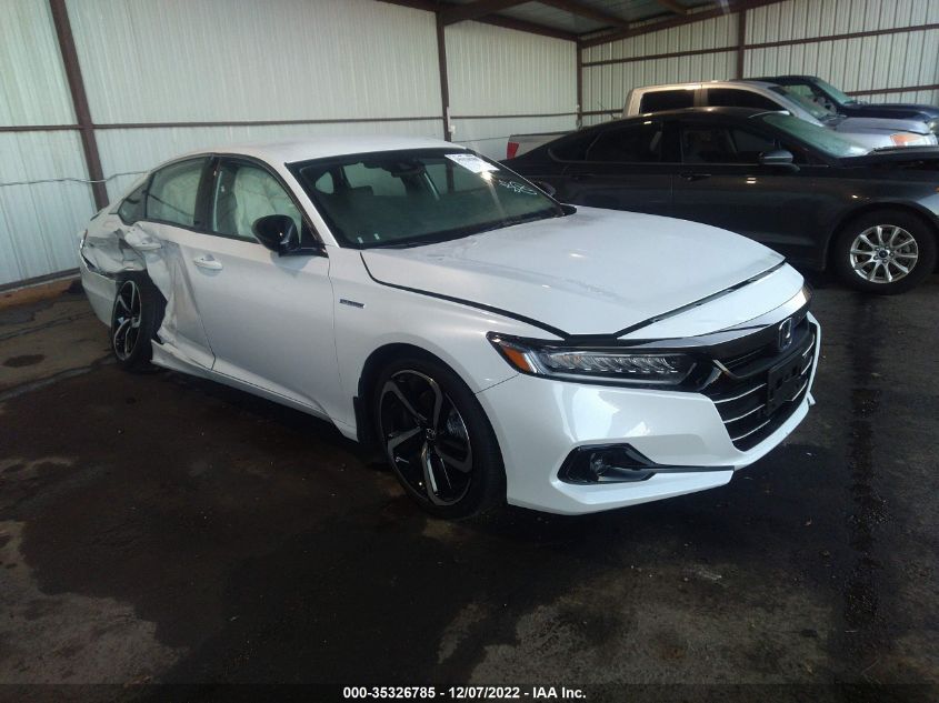 2022 HONDA ACCORD HYBRID SPORT VIN: 1HGCV3F27NA036909