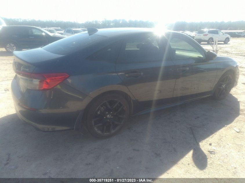 2022 HONDA CIVIC SEDAN SPORT VIN: 2HGFE2F54NH585115