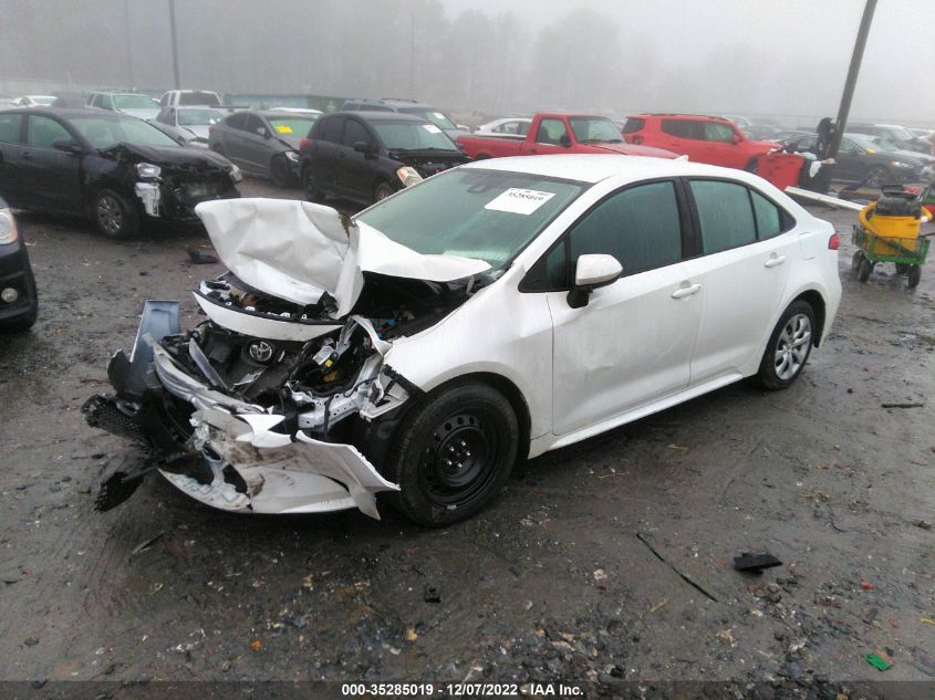2022 TOYOTA COROLLA LE VIN: 5YFEPMAE1NP321948
