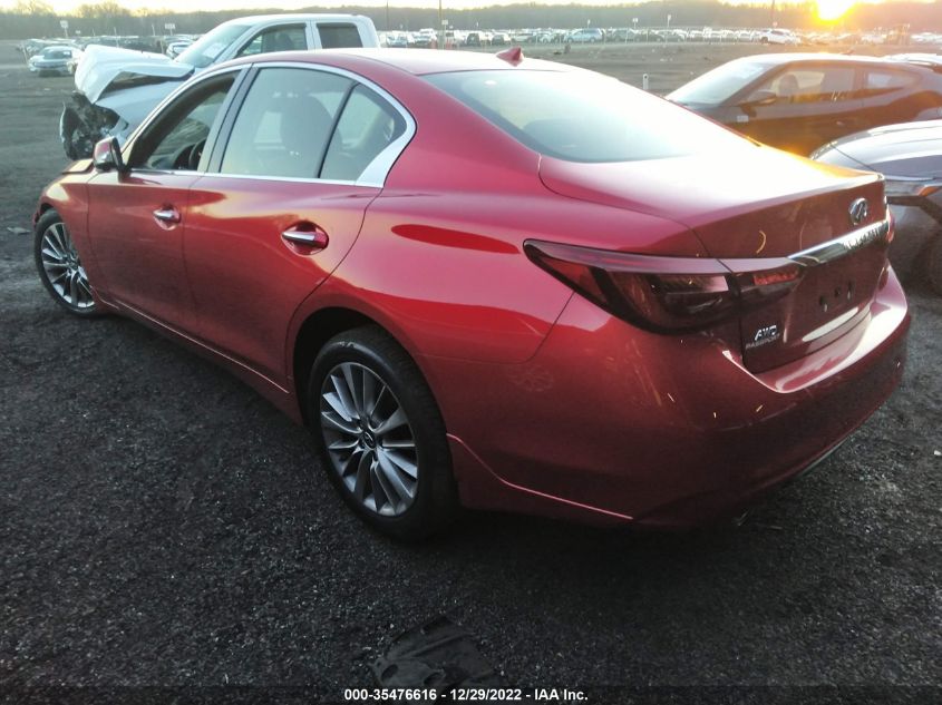 2021 INFINITI Q50 3.0T LUXE VIN: JN1EV7BR7MM754297