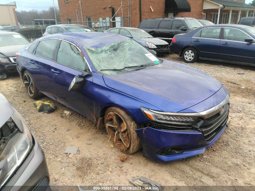 2022 HONDA ACCORD SEDAN SPORT VIN: 1HGCV1F33NA038962