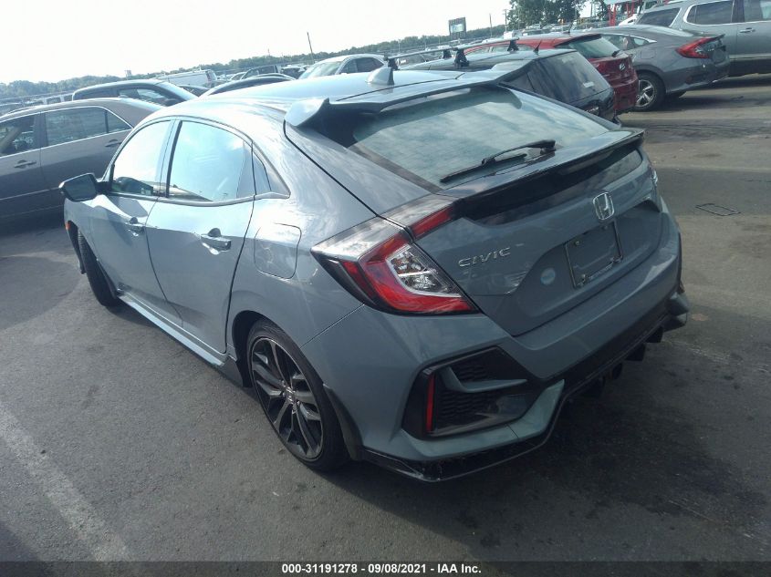 2021 HONDA CIVIC HATCHBACK SPORT TOURING VIN: SHHFK7H96MU400117