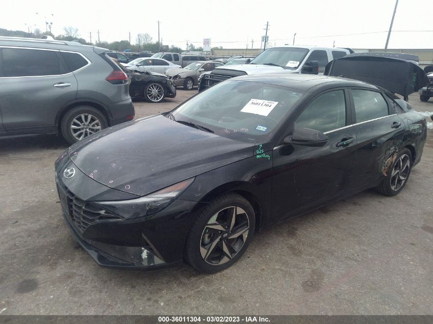 2022 HYUNDAI ELANTRA HYBRID LIMITED VIN: KMHLN4AJ7NU014759
