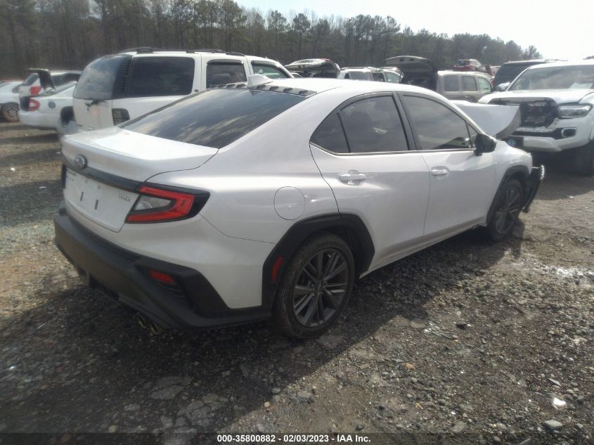 2022 SUBARU WRX VIN: JF1VBAA64N9020608