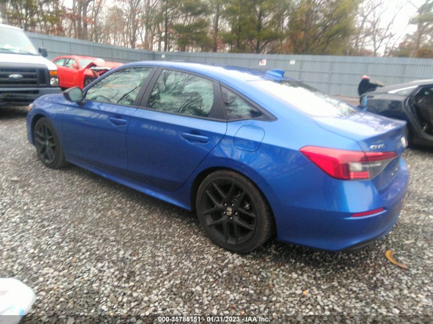 2022 HONDA CIVIC SEDAN SPORT VIN: 2HGFE2F51NH599960