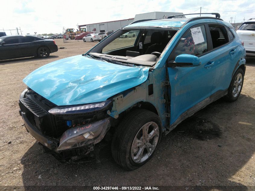 2022 HYUNDAI KONA SEL VIN: KM8K3CABXNU880279