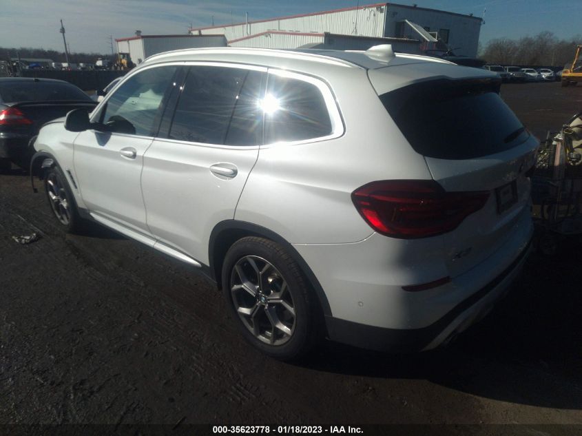 2021 BMW X3 XDRIVE30I VIN: 5UXTY5C01M9G01323