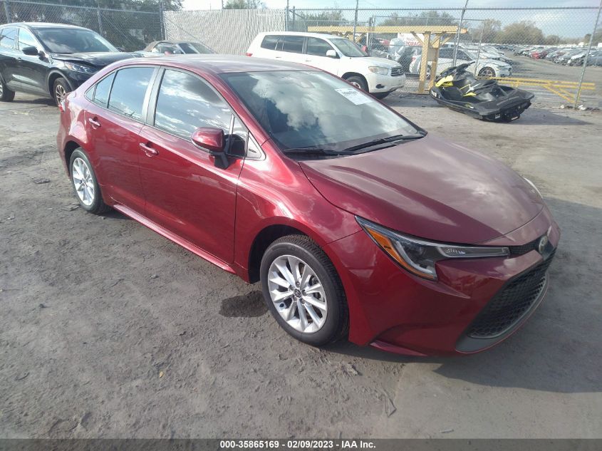2022 TOYOTA COROLLA LE VIN: 5YFVPMAE0NP380747