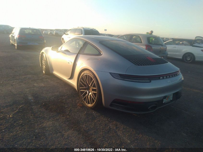 2021 PORSCHE 911 CARRERA VIN: WP0AB2A98MS221976