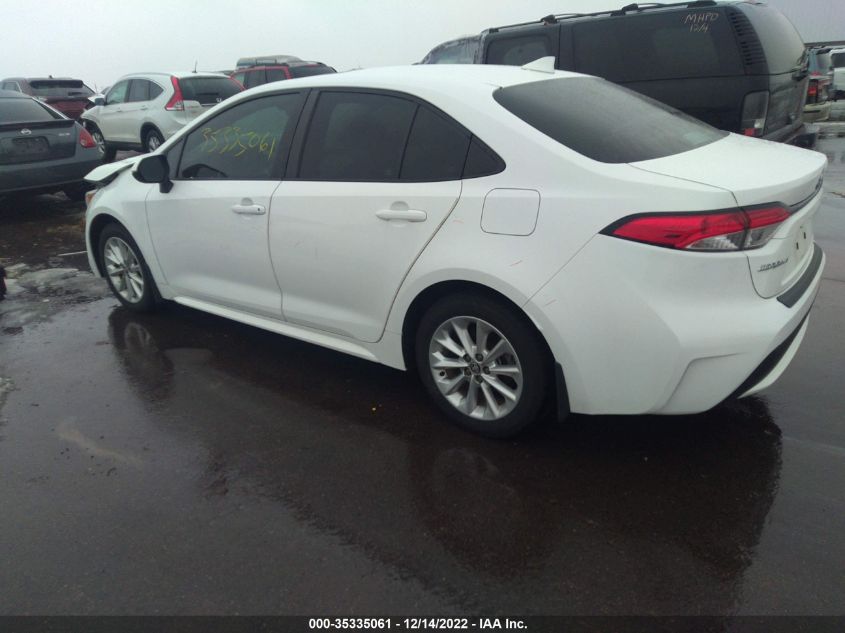 2020 TOYOTA COROLLA LE VIN: 5YFHPRAE3LP018306