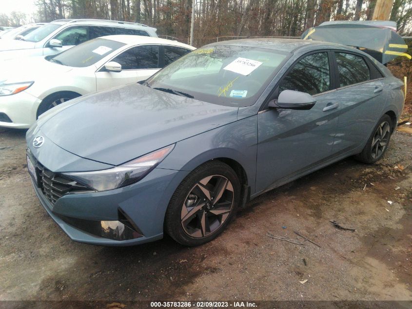 2022 HYUNDAI ELANTRA SEL VIN: KMHLN4AG0NU267362