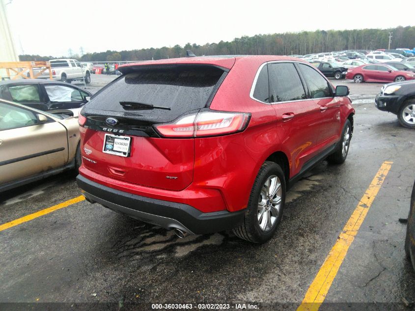 2022 FORD EDGE TITANIUM VIN: 2FMPK4K92NBA78731